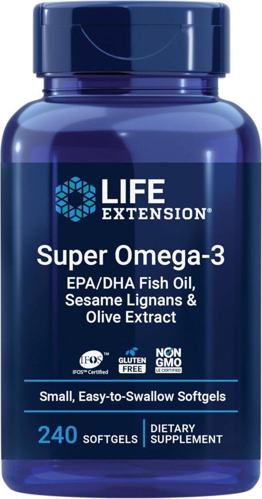 Life Extension Super Omega-3 EPA DHA Fish Oil Dosage Guide for brain and memory support