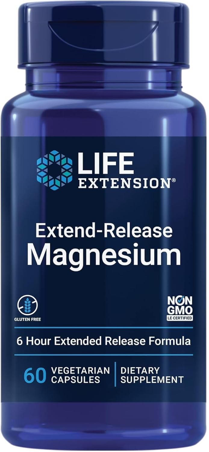 Life Extension Extend-Release Magnesium for heart and bone health