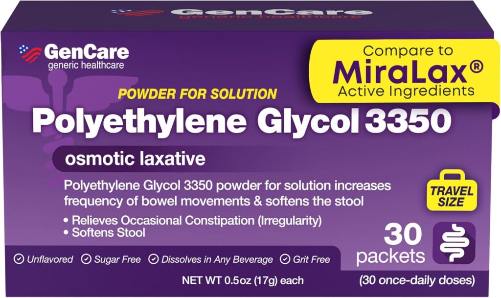 Single serve packets and MiraLAX dosage guide for travel