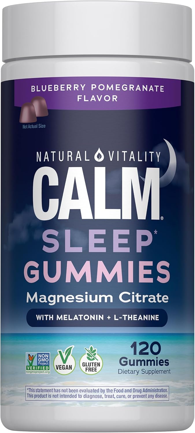 Natural Vitality SLEEP Gummies dosage with melatonin