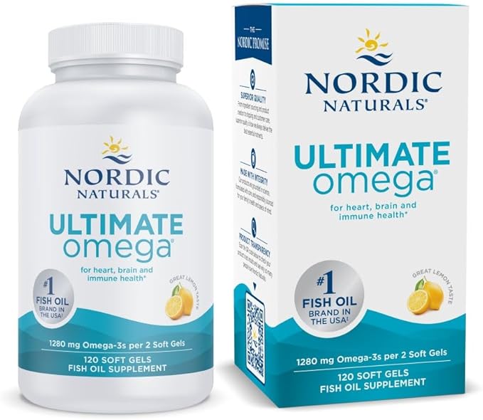 Nordic Naturals Ultimate Omega-3 softgels clinical Fish Oil Dosage Guide for heart health