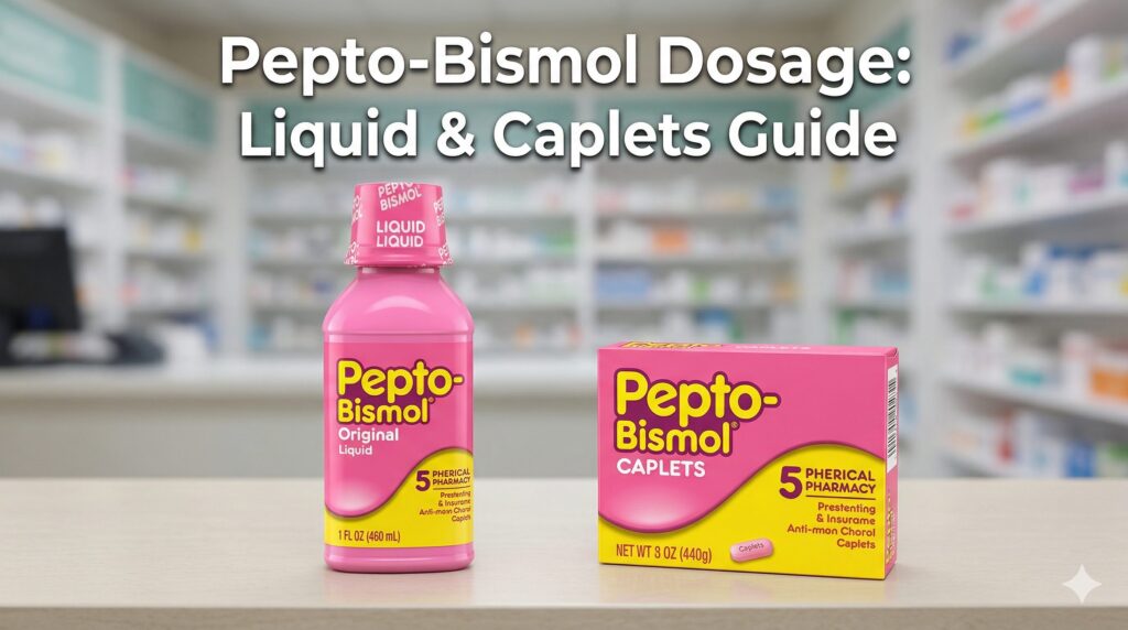 Pepto-Bismol Dosage: Liquid & Caplets Guide