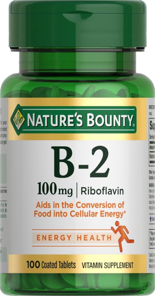 Riboflavin Nature's bounty recommended 
