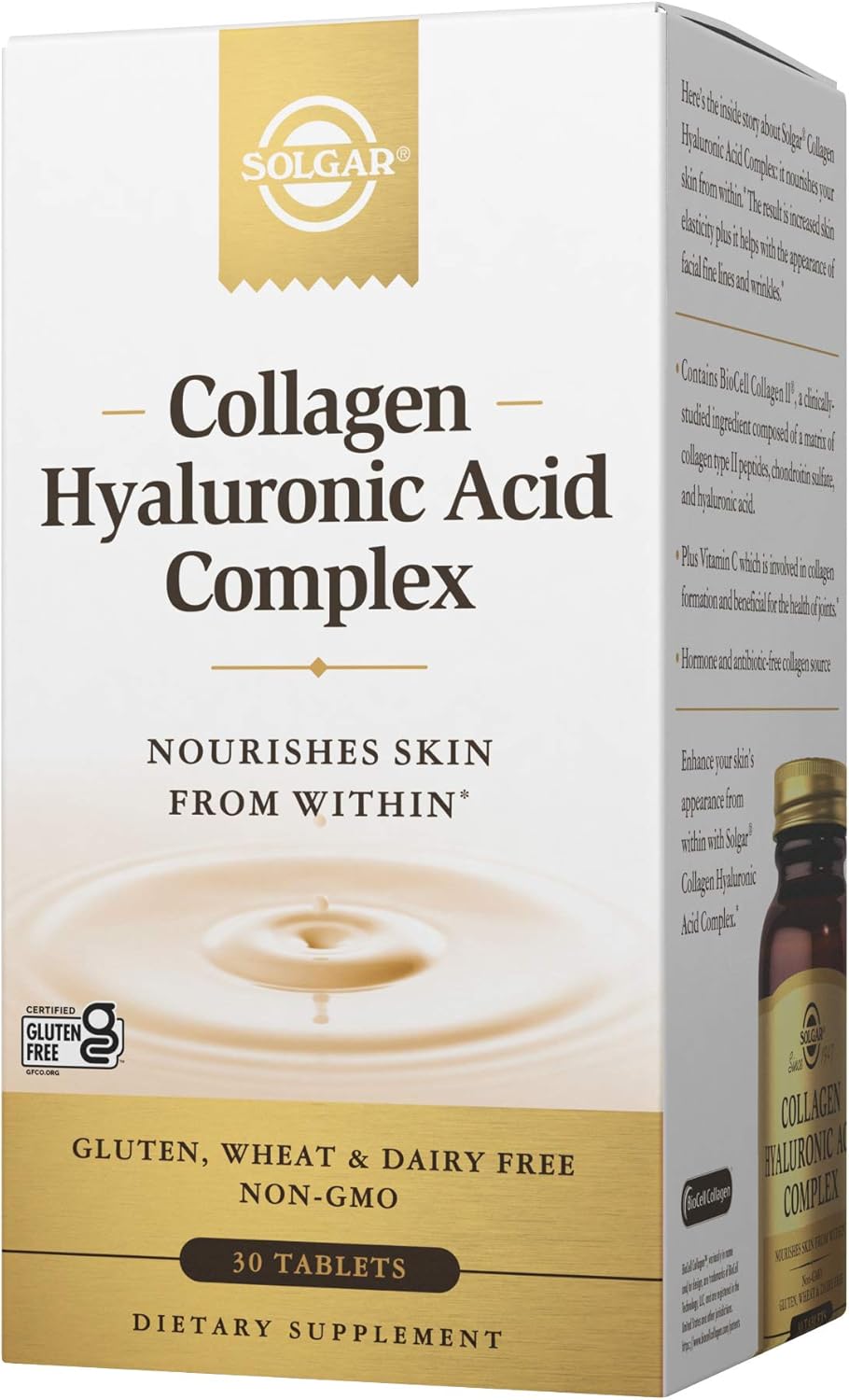 Solgar Collagen and Hyaluronic Acid Complex dosage