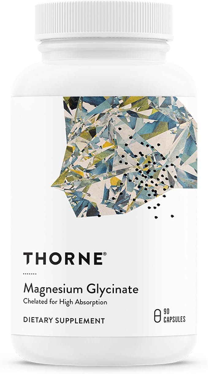 Thorne Magnesium Bisglycinate for high cortisol symptoms and moon face prevention