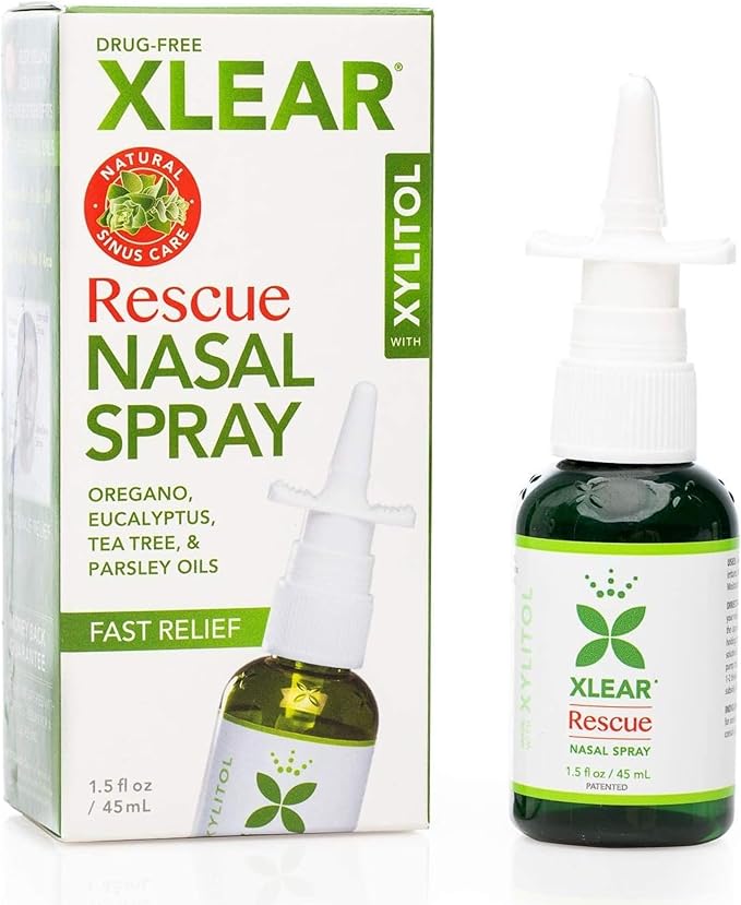 Xlear Rescue Nasal Spray for nasal spray addiction and rebound congestion