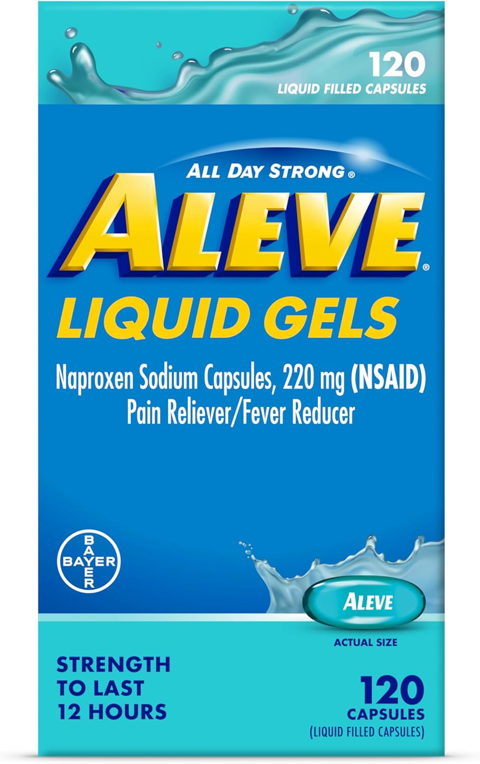 Aleve Liquid Capsules Fast Pain Relief in Advil vs Aleve