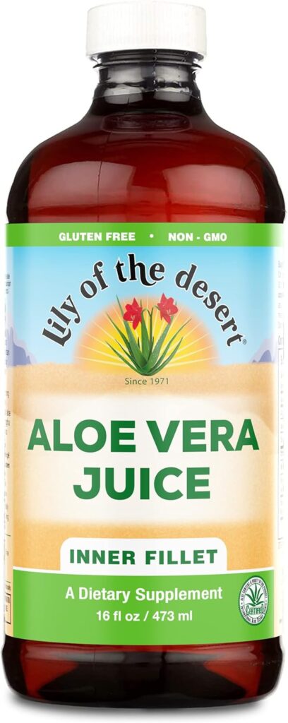 Lily of the Desert Aloe Vera Juice Inner Fillet for digestive health and gastric mucosal support