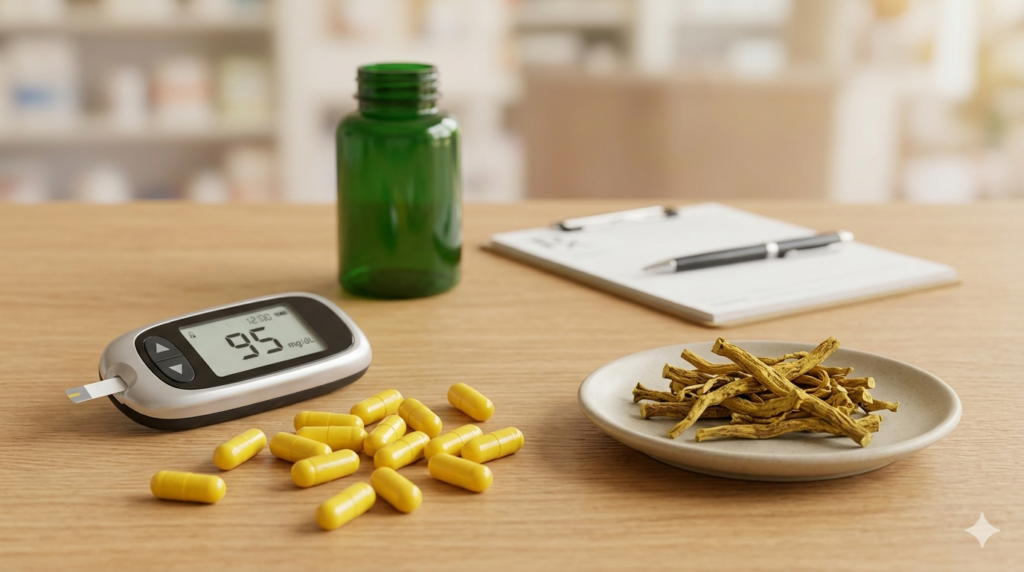 Berberine supplement capsules for blood sugar and metabolic support