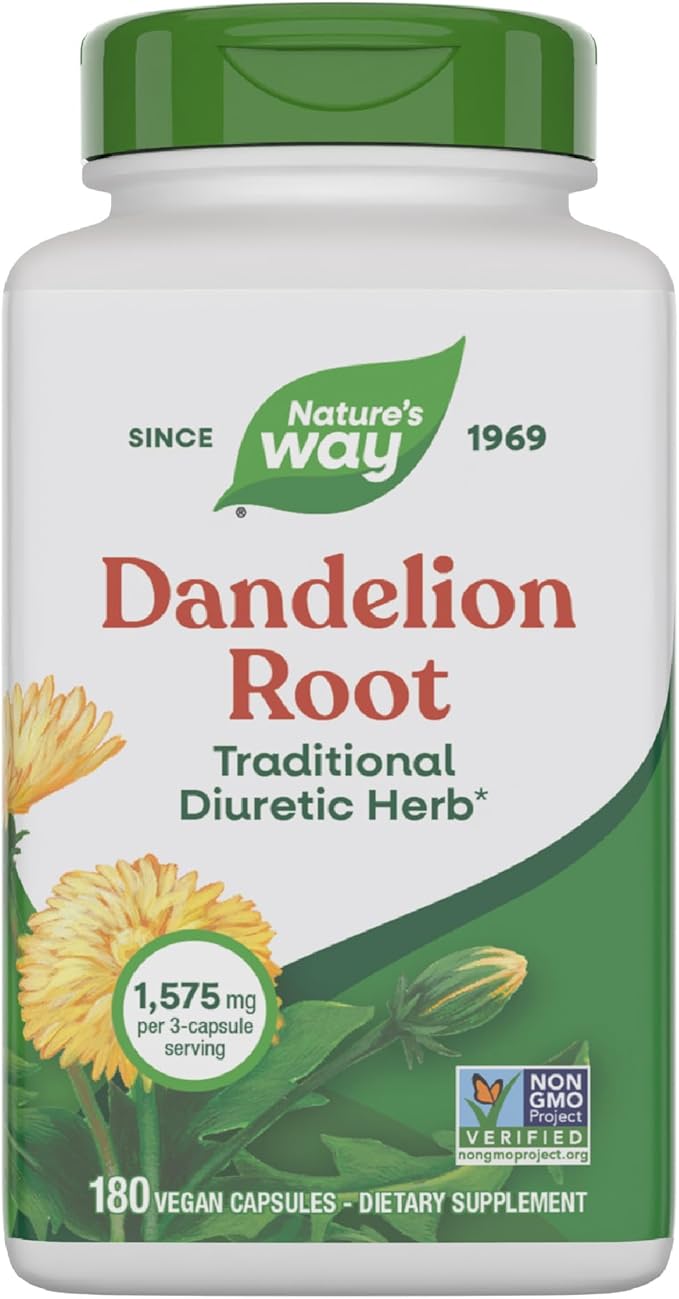 Nature's Way Dandelion Root - Diuretic support for Berberine Dosage guide