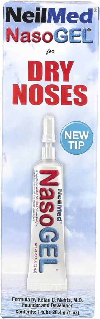 NeilMed NasoGEL for dry noses hydration in cold treatment protocol