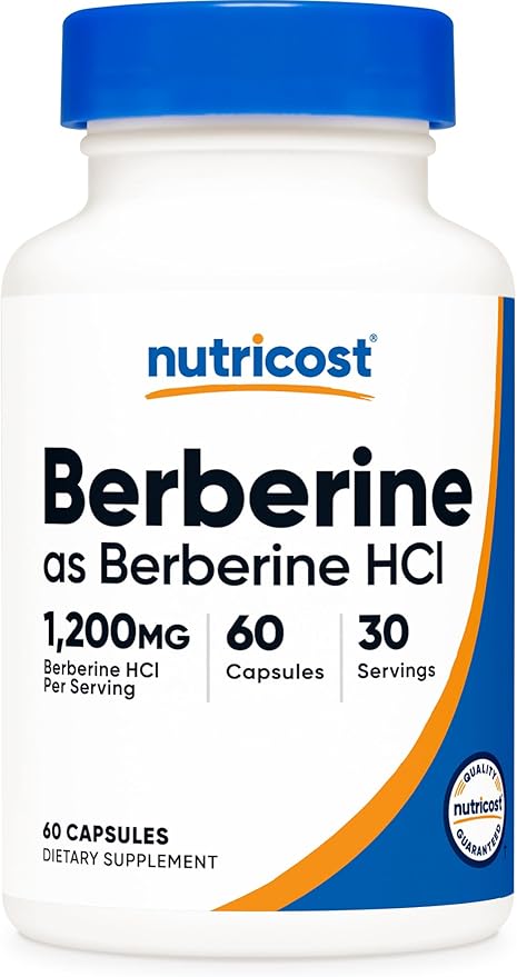 Nutricost Berberine HCl 1200mg for weight loss and Berberine benefits and dosage