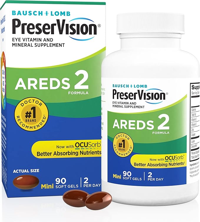 preservision tabs Rapid weight loss can sometimes affect eye health. Always include Lutein and Zeaxanthin supplements to protect your eyes.