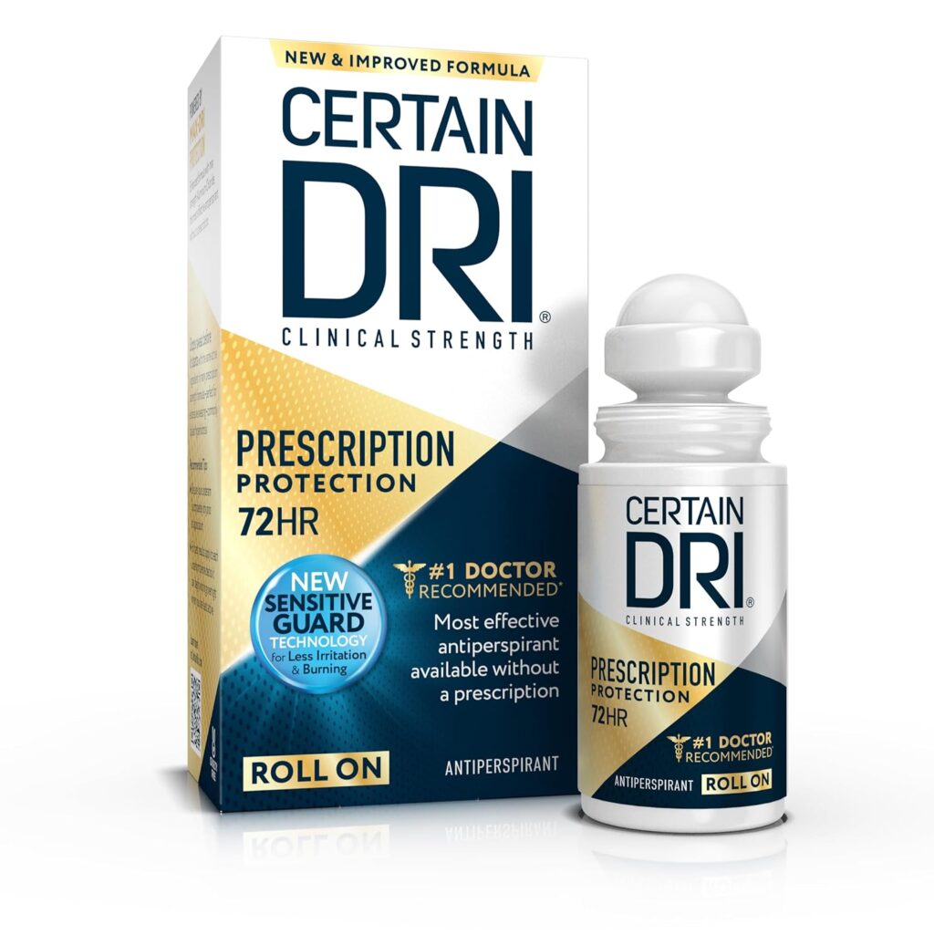 Certain Dri Roll-On for Body Odor and Hyperhidrosis