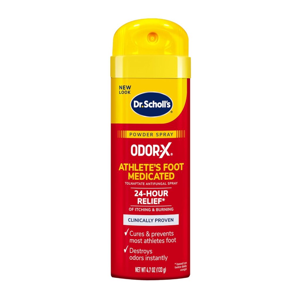 Dr Scholl's Odor-X spray for athlete's foot prevention