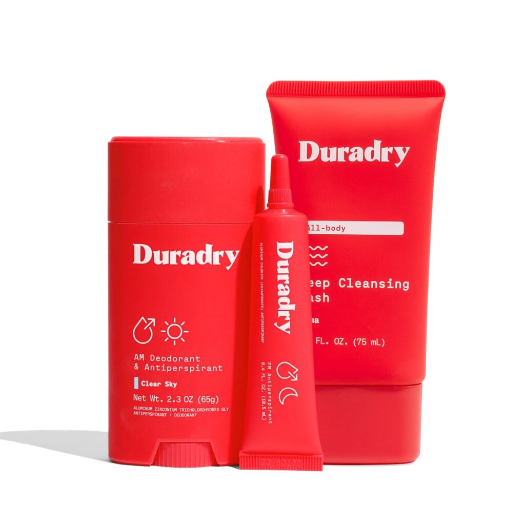 Duradry 3-Step System for Body Odor and Hyperhidrosis