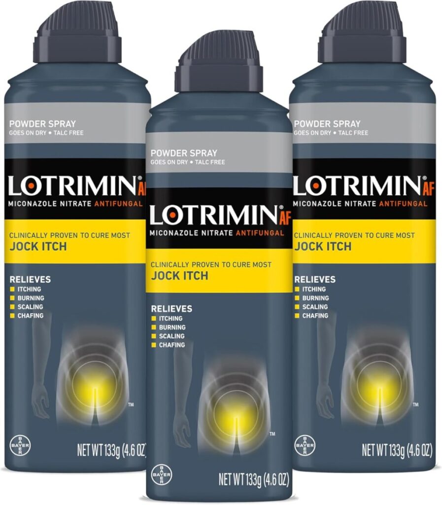 Lotrimin AF (Miconazole Nitrate 2%) Antifungal Cream for Jock Itch relief.