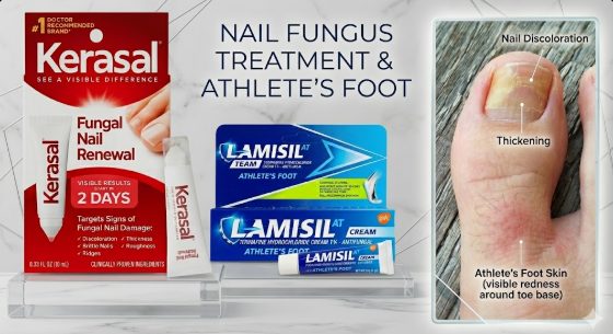 Nail fungus treatment e athlete's foot