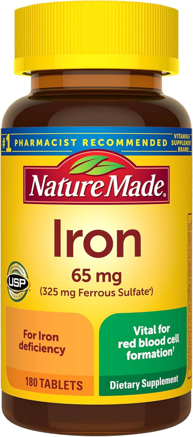 Nature Made Iron 65mg - Assessing iron supplement constipation and diarrhea risks