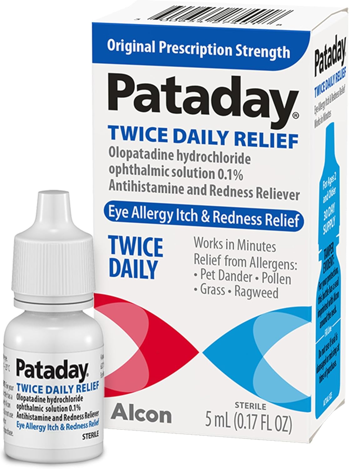 Pataday dosage Twice Daily relief olopatadine 0.1
