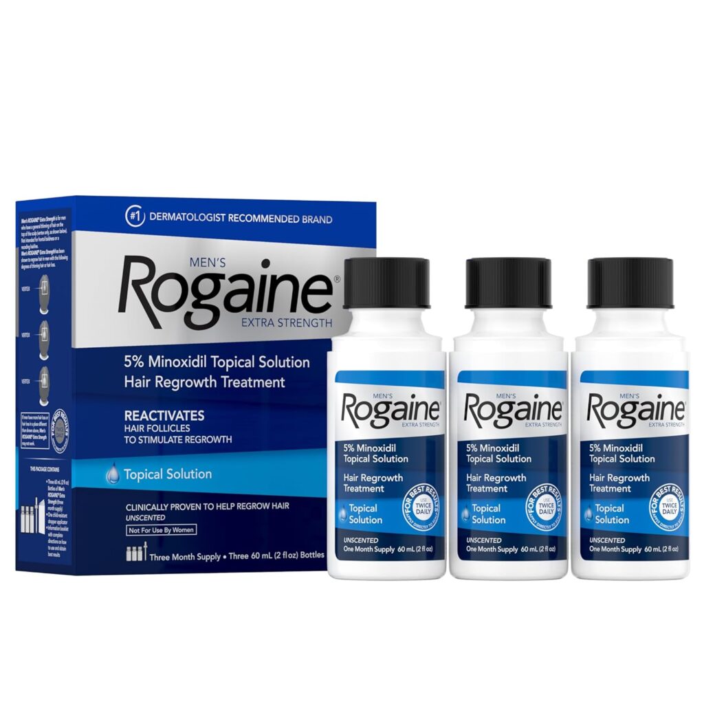 Rogaine 5% Minoxidil topical solution for clinical Minoxidil vs Hair Loss Treatments protocol