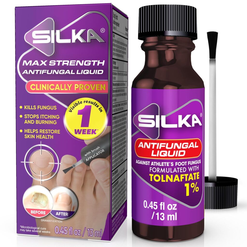 Nail fungus treatment SILKA liquid tolnaftate 1 percent