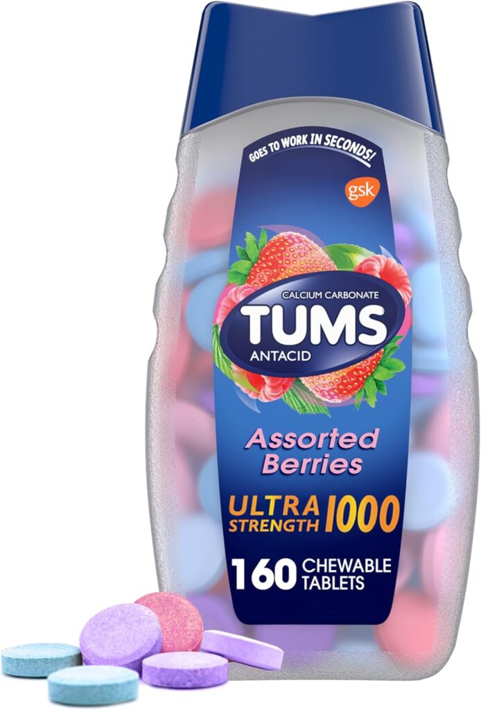Tums Ultra Strength 1000mg dosage guide for fast-acting heartburn and indigestion relief