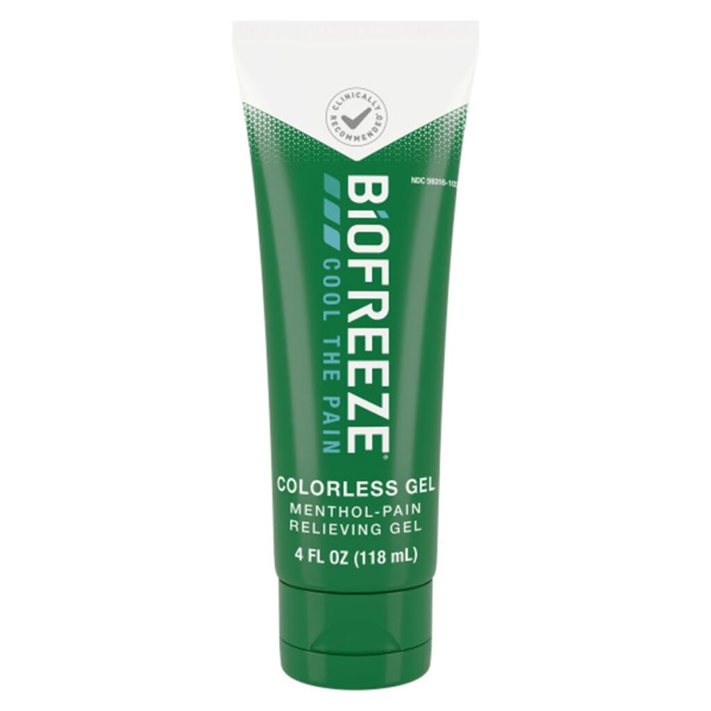 Biofreeze-Gel-Menthol-Pain-Relieving-Colorless-Gel-4-FL-OZ-Tube-For-Pain-Relief-Associated-With-Sore-Muscles in Biofreeze (Menthol) Dosage