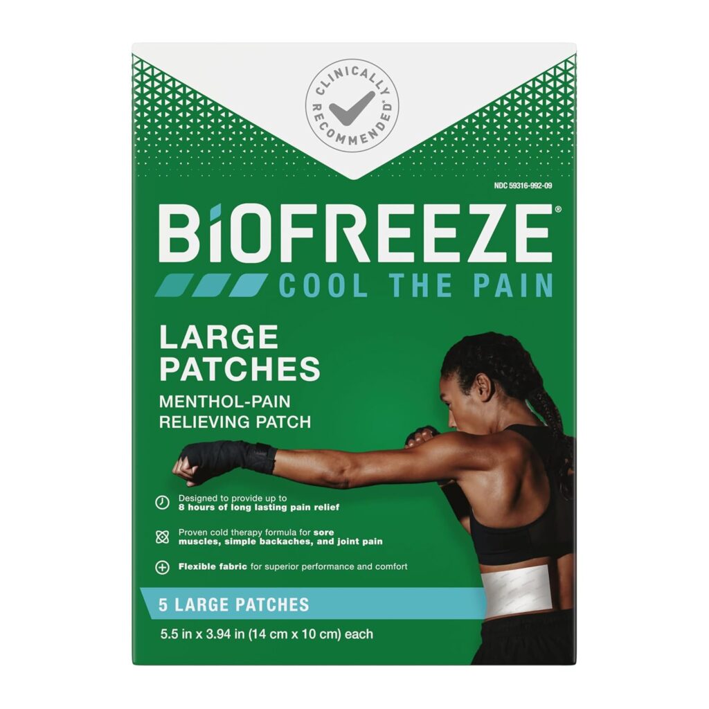 Biofreeze Menthol Pain Relieving Patches