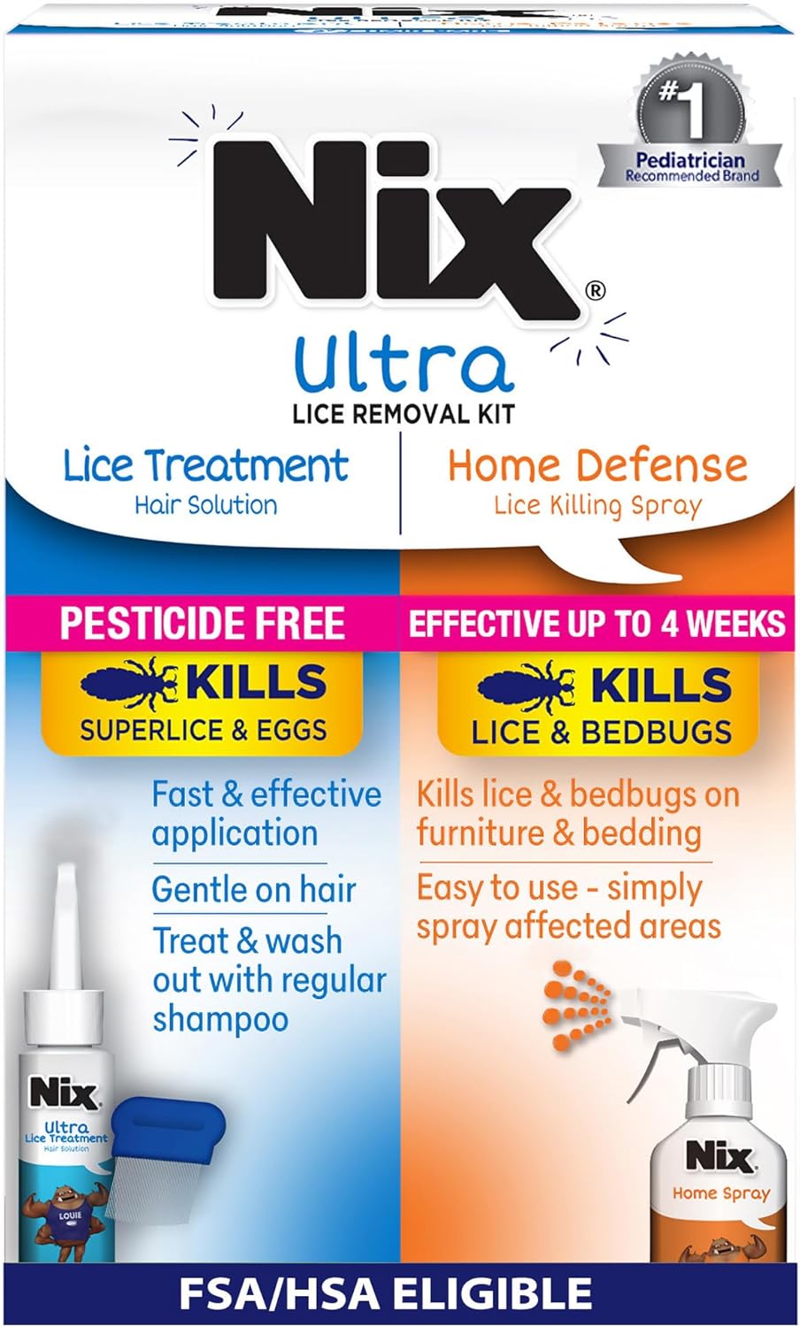 Nix Lice Treatment Hair and Home Kit
