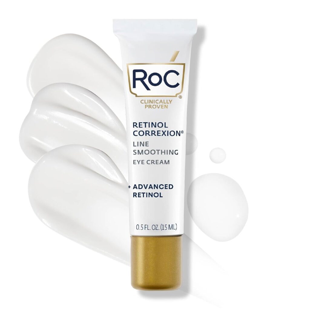RoC Retinol Eye Cream for puffiness and high cortisol symptoms