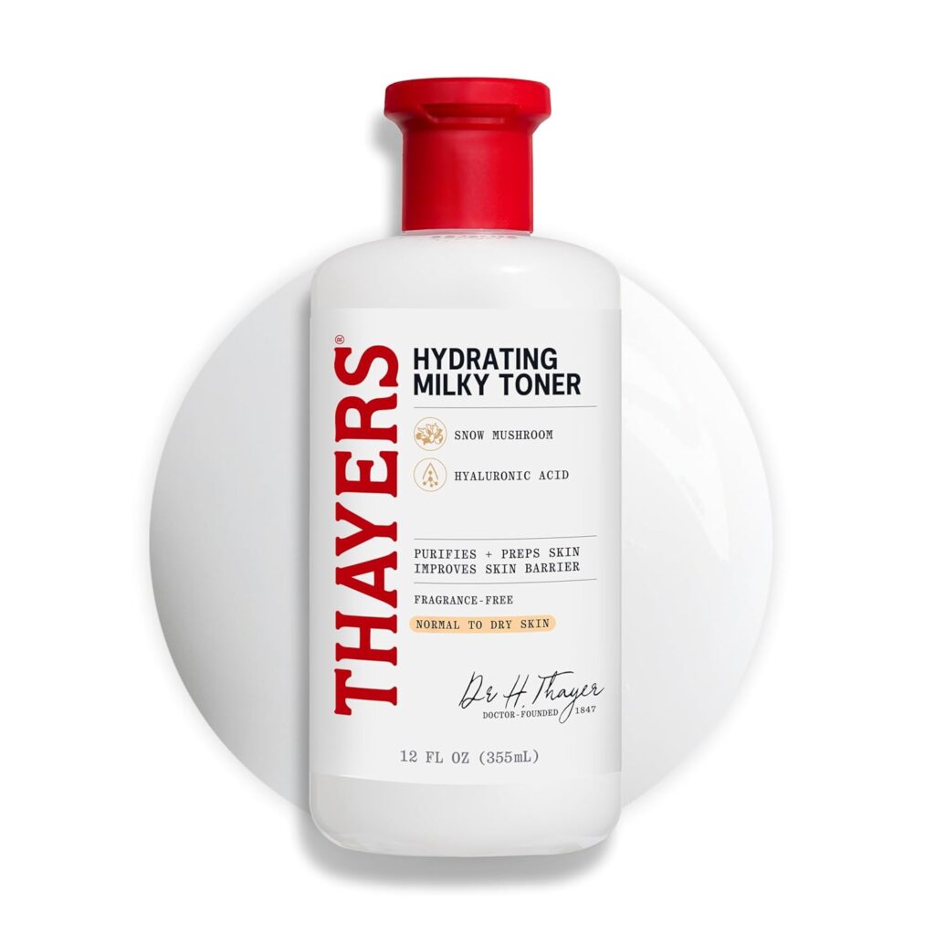 Thayers Milky Toner for dry skin and high cortisol symptoms