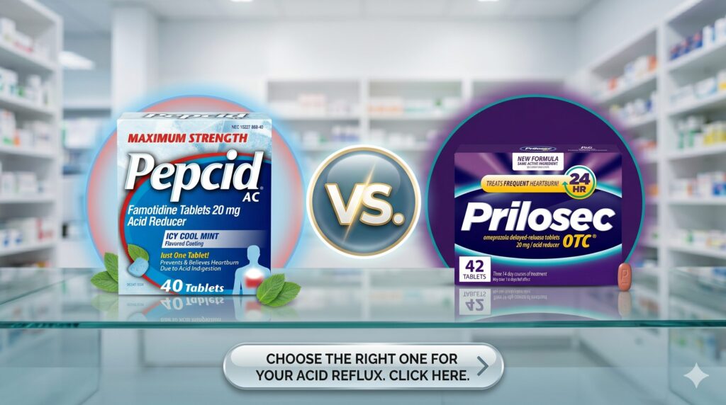 Pepcid vs Prilosec for acid reflux. Learn the differences in speed, duration, and clinical protocols from a licensed pharmacist.